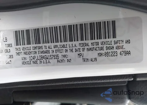 2016 Jeep Cherokee Limited from USA, damaged, VIN 1C4PJLDB4GW157935